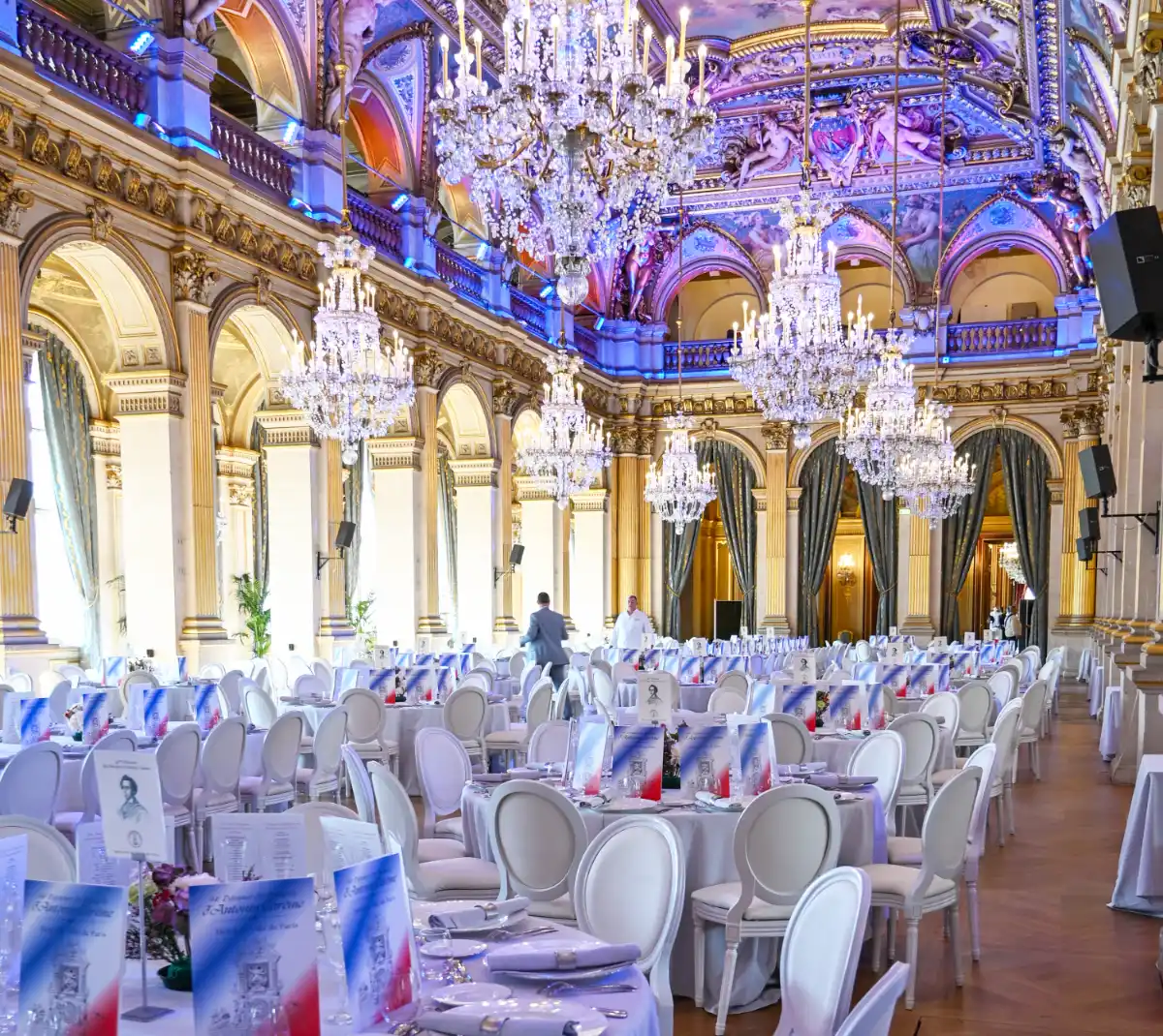 Les cuisiniers de France lors du déjeuner d'Antonin Carême 2025 à l'hôtel de ville de Paris