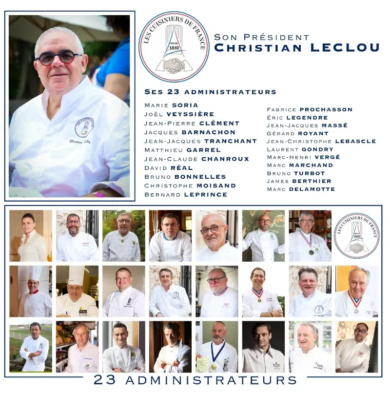 Christian Leclou élu président de la mutuelle des Cuisiniers de France