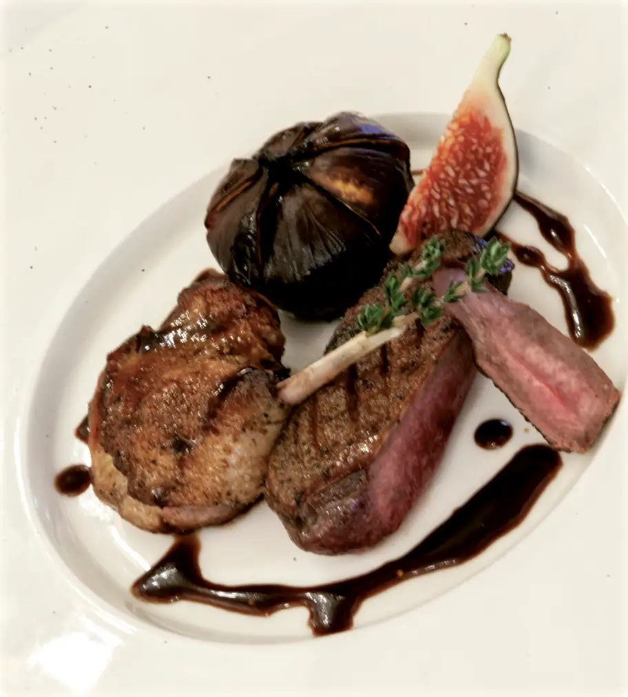 Canard sauvage rôti aux figues