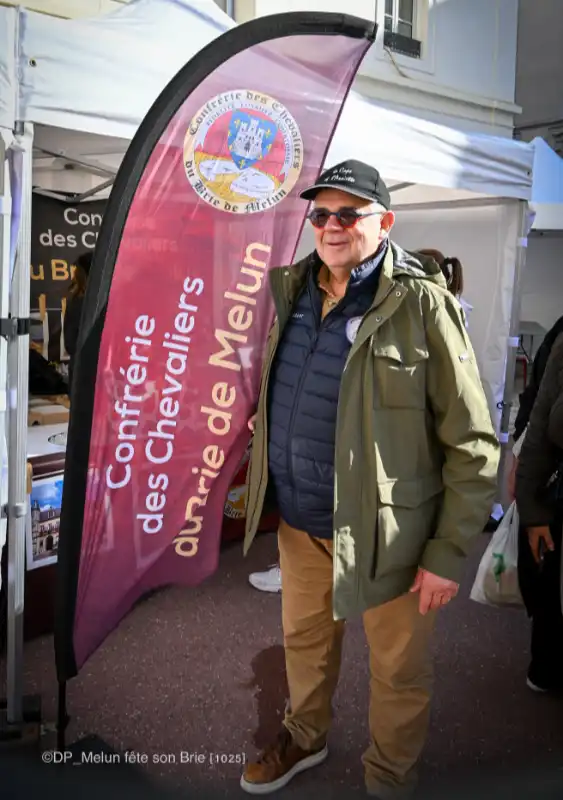Christian Leclou président des Cuisiniers de France à Melun pour la Fête du Brie 2025