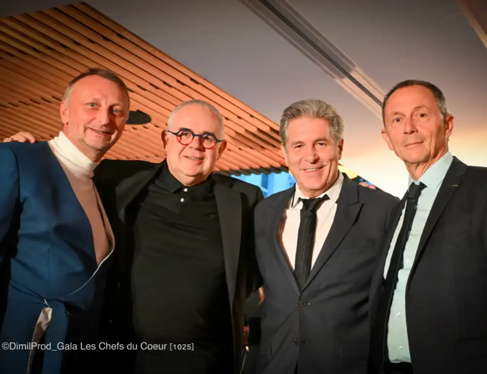 Diner de Gala les chefs ont du coeur et les cuisiniers de france