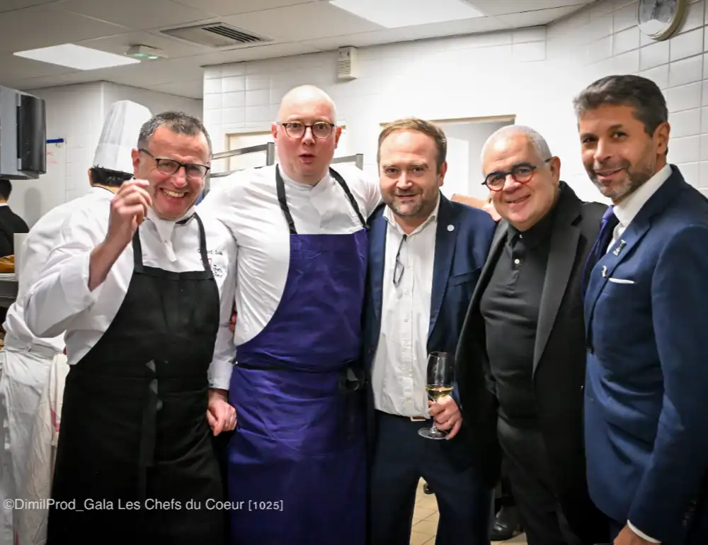 Diner de Gala les chefs ont du coeur et les cuisiniers de france